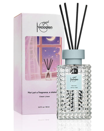 Reed Diffuser, Clean Linen Scent Air Freshener, 5.07 fl oz