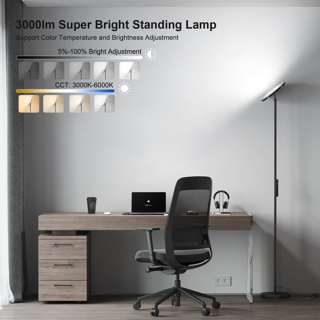 Floor Lamps,LED Standing Lamp with Remote Control