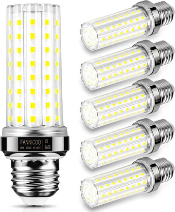 LED Light Bulb 6pcs 150W Equivalent 2500Lumen 3000K Warm White 20W LED Corn Light Bulb E26/E27 Base Non-Dimmable
