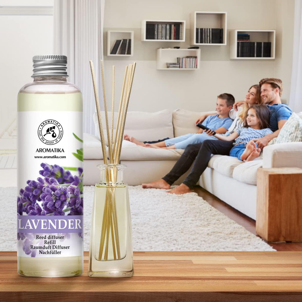 Lavender Reed Diffuser Refill 6.8 Fl Oz - Lavanda Refill - Room Fragrance Diffuser w/Natural Essential Lavender Oil