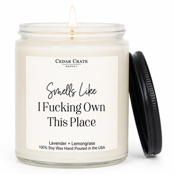Funny Candle, House Warming Gifts New Home, Housewarming Gifts for Women, Men, Couple, New Homeowner - First