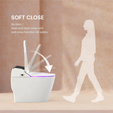 STYLEMENT TCB-8100B Smart Toilet for bathrooms, Elongated One Piece Toilet, 1.12 GPF, Auto Dual Flush