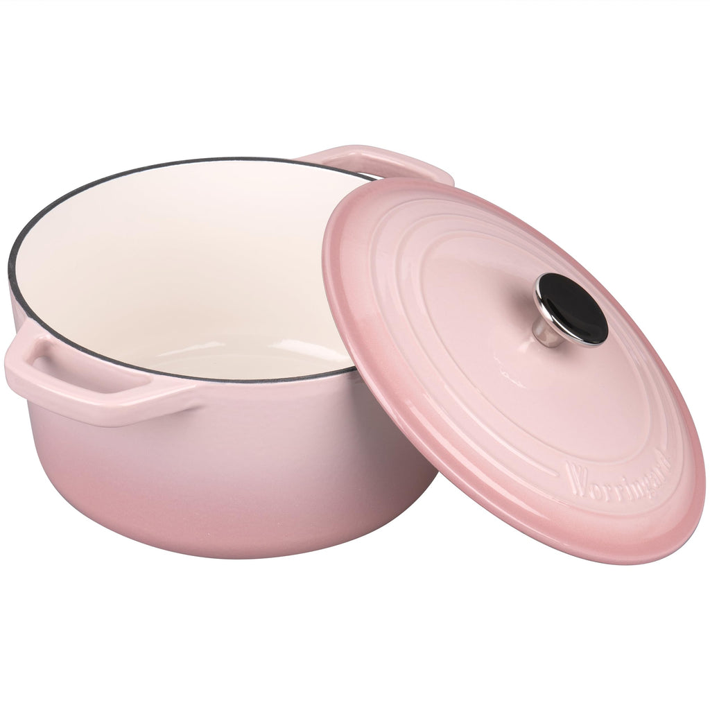 Enameled Cast Iron Dutch Oven Pot with Lid, for Bread Baking, Round Bread Oven- include Sourdough Bread Baking