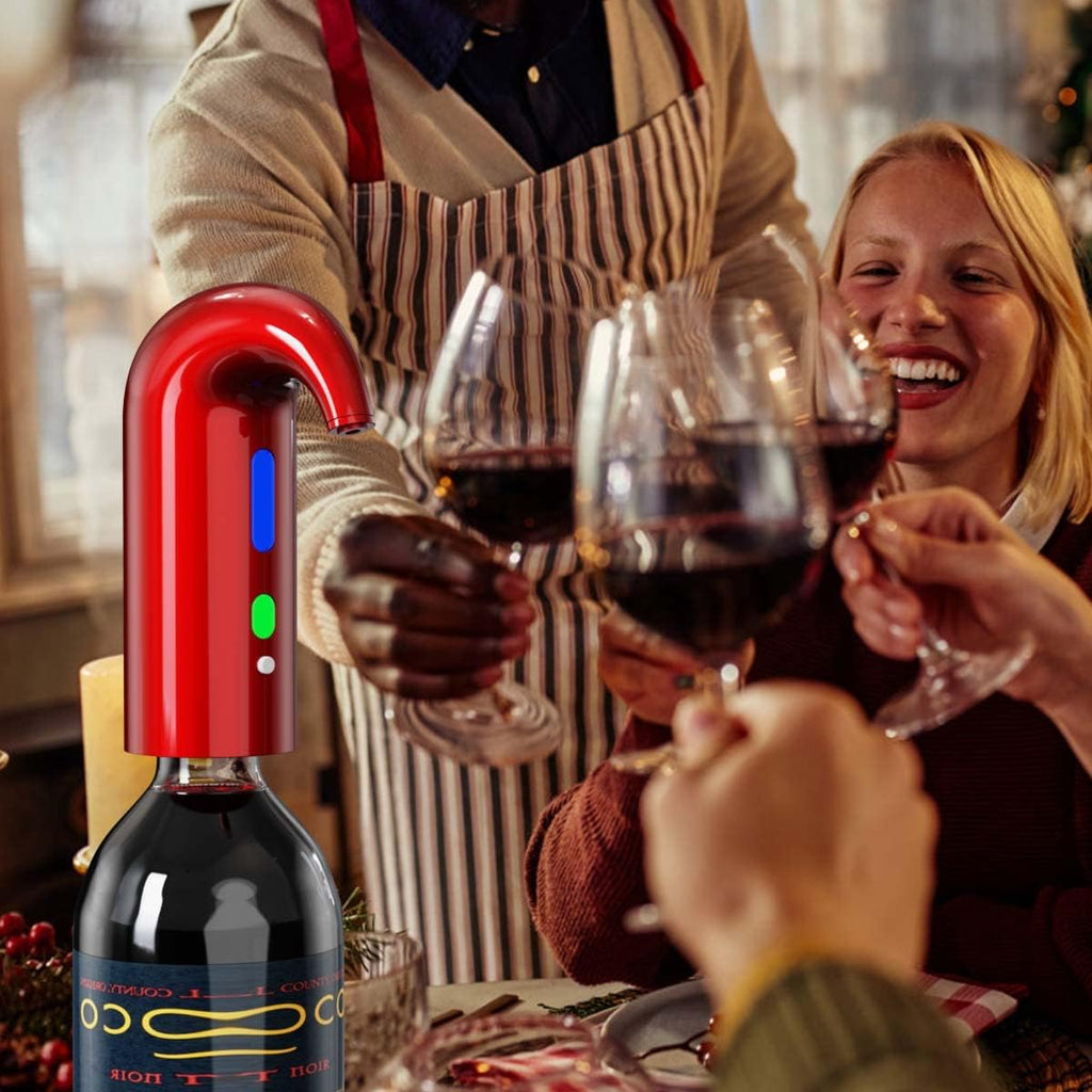 Electric Wine Aerator, Wine Aeration and Decanter Wine Dispenser Spout Pourer,Wine Accessories Gift for Wine