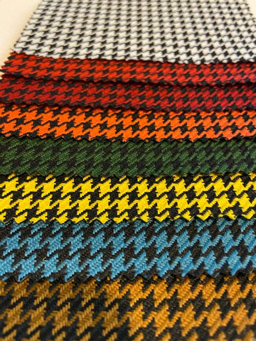 54" Houndstooth Auto Upholstery Headliner headboard car Panel Fashion Fabric Automotive Sold BY the Yard (Teal)