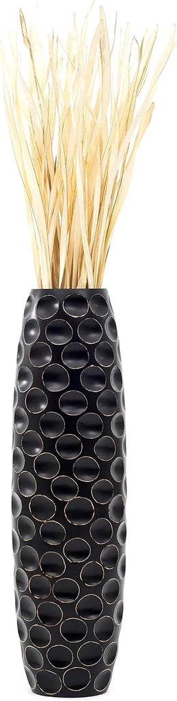 Large Floor Vase 34 inches Mango Wood for Pampas Grass, Dried Flowers | Decorative Vase , for Branches & Dried Herbs.