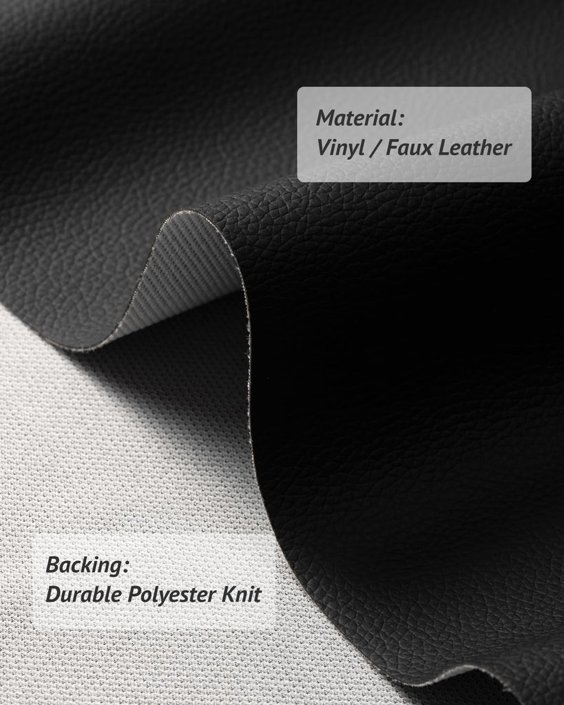 Faux Leather Fabric - Upholstery Fabric by the Yard - Waterproof Vinyl Fabric - PVC Leather Sheets for Upholstery