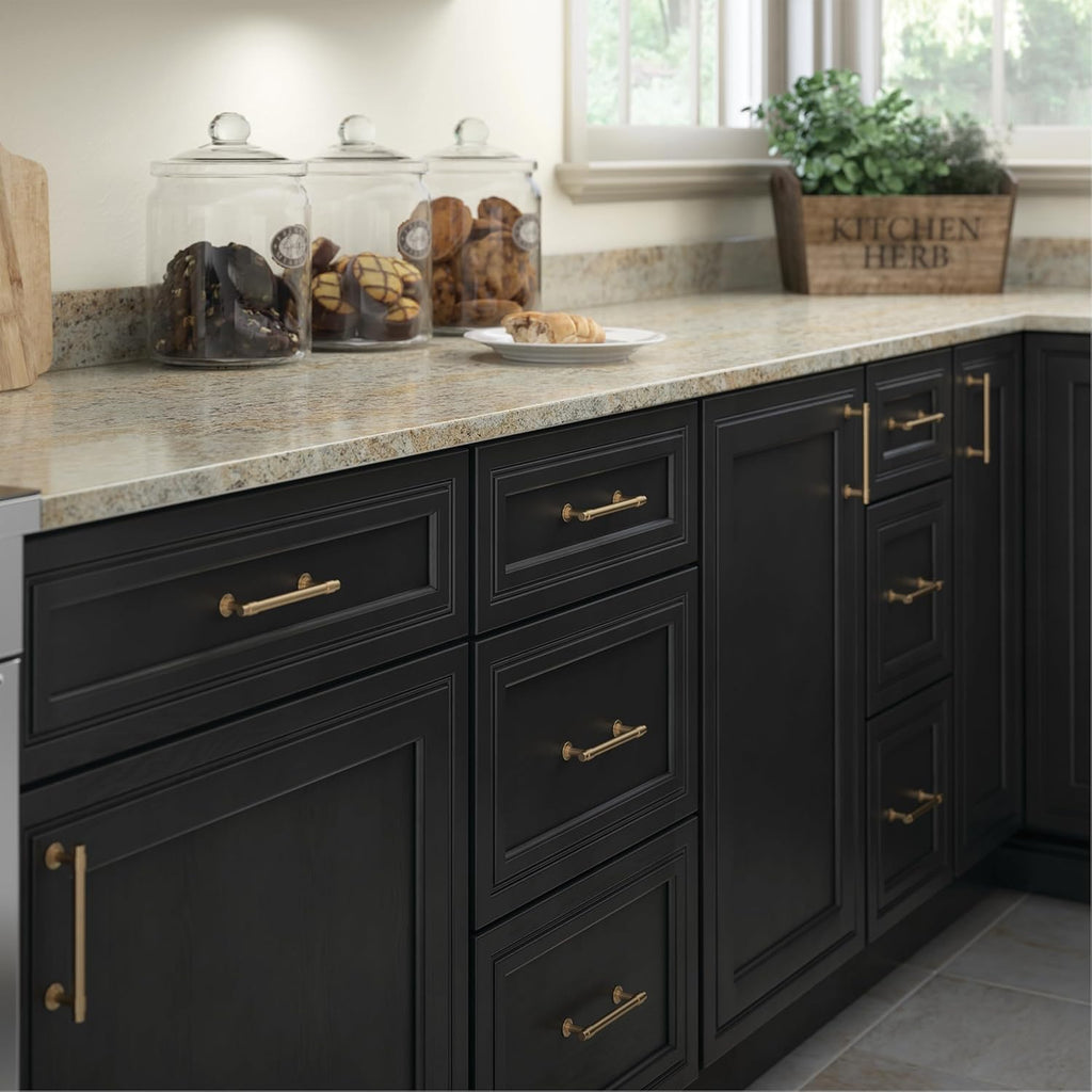 Francisco (10-Pack) Cabinet Handles 3" Hole Center Pulls | Champagne Bronze Hardware Kitchen Door, Drawers, Dressers