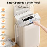 Portable Washer and Dryer Combo Set, 18 lbs Fully Automatic Washing Machine, 1.5CuFt Portable Dryers, Compact Washer