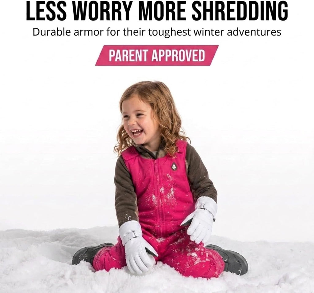 Kids Snow Bib - Fleece Lined Ski Pants Overalls for Boys and Girls
