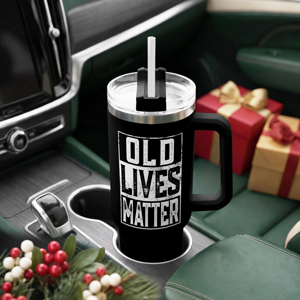 Dad I'm Not Old 40 oz Tumbler with Handle, Funny Dad Gift