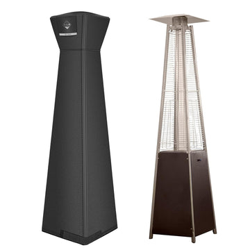 Pyramid Patio Heater Cover Waterproof 90"x 23"x23", Camel