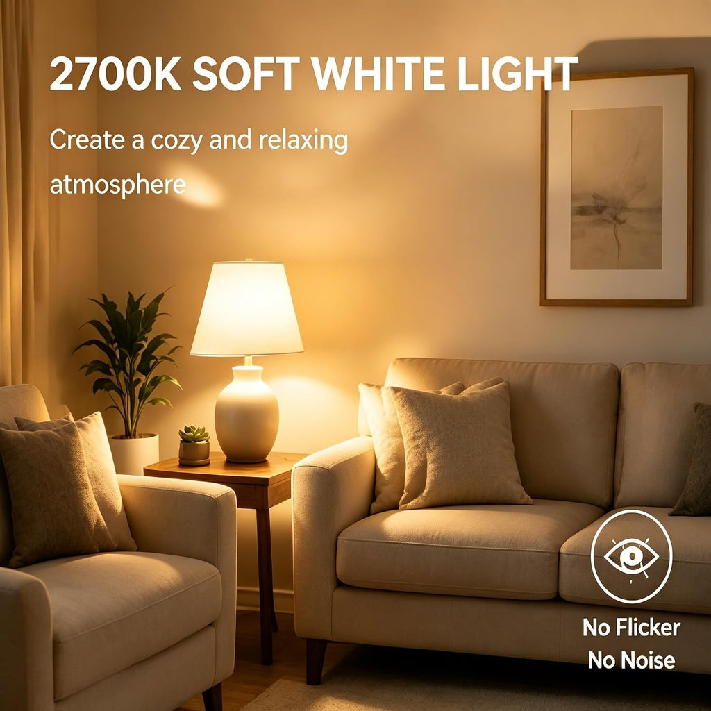 3-Way Light Bulbs, Three Way Bulb,50/100/150 Watt Incandescent Light Bulbs (4PACK)