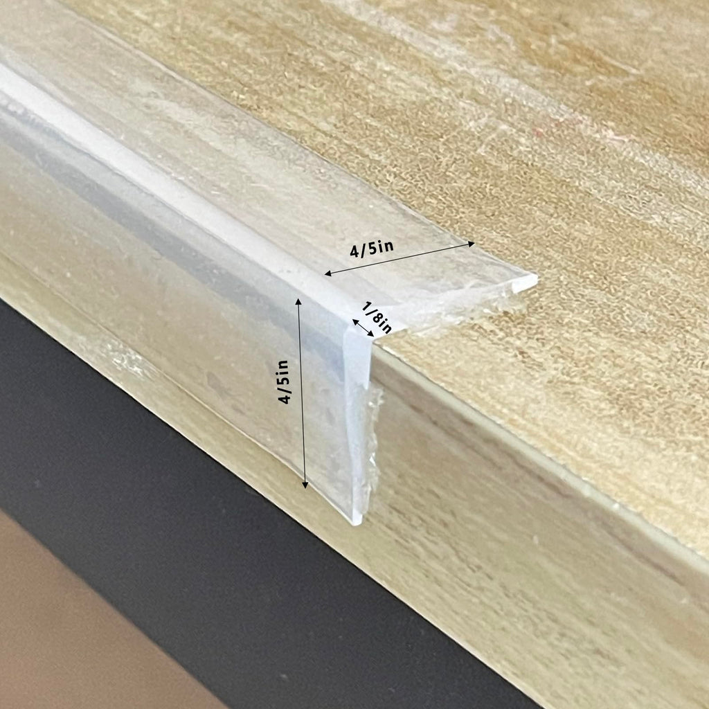 Edge Protector Baby Proofing Corner Guards, Clear, 3/4x3/4 in Depth, 3 FT