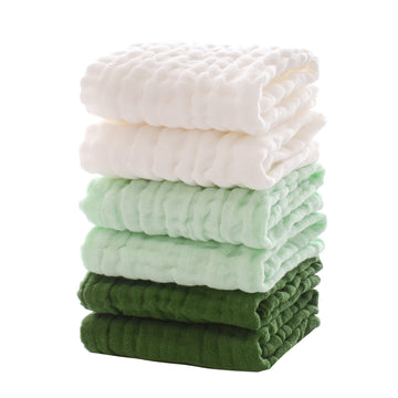 Baby Washcloths - Soft Face Cloths for Newborn, Absorbent Bath Face Towels, Baby Wipes, Burp Cloths or Face Towels