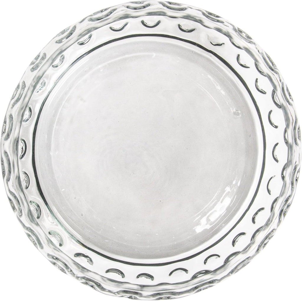 Hand-Blown Glass Inverted Hobnail Bowl, Clear
