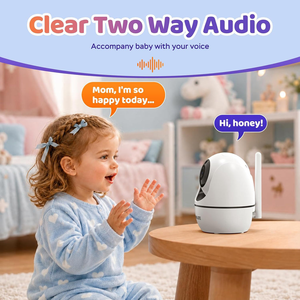 6" Video Baby Monitor with Camera and Audio No WiFi