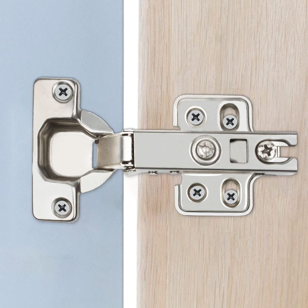 10 Pack 35mm Soft Close Cabinet Hinges, Concealed Full Overlay Hinge