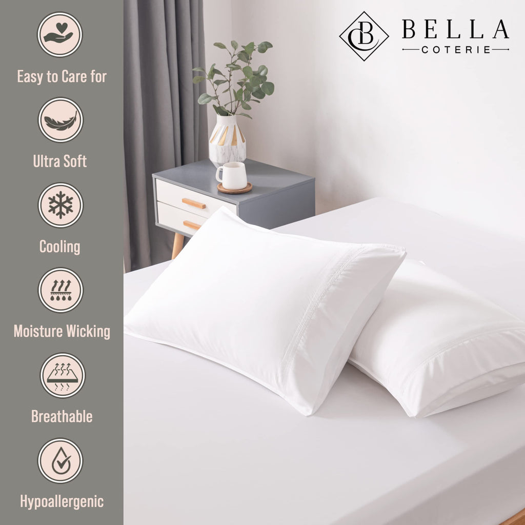 Bella Coterie | Luxury Bamboo Viscose Standard Size Pillowcase Set