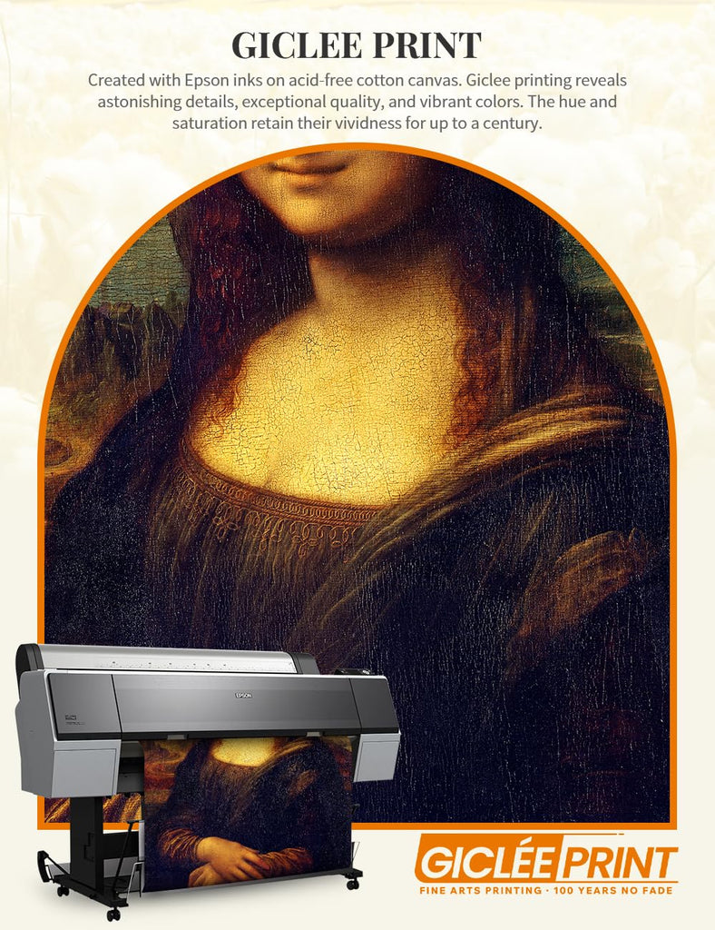 Mona Lisa Framed Wall Art, Gold Frame, 40x28