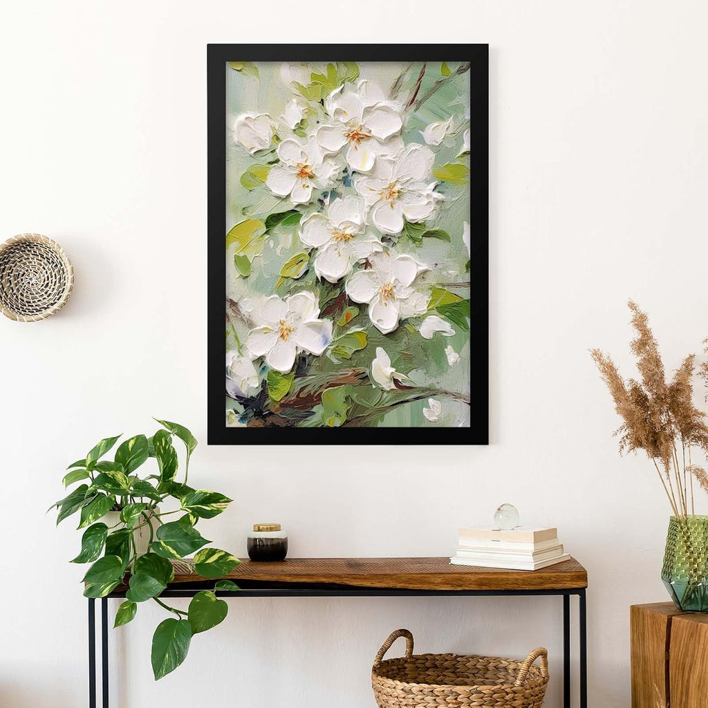 24" x 36" Poster Frame with Wood and Plexiglass, 1 Pack Black | Horizontal or vertical display, wall-mount ready