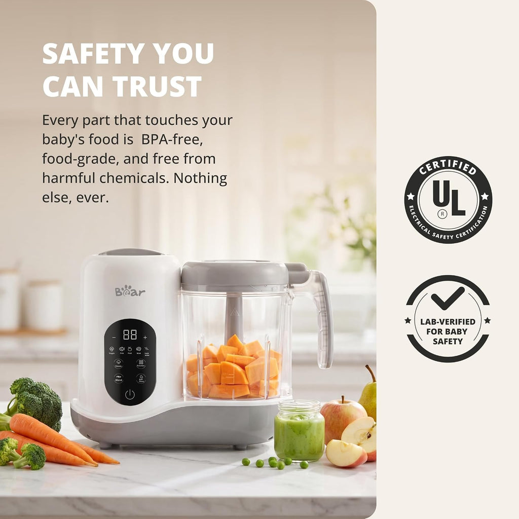 2024 Baby Food Maker, One-Step & Easy to Use, Smart Touchscreen, White