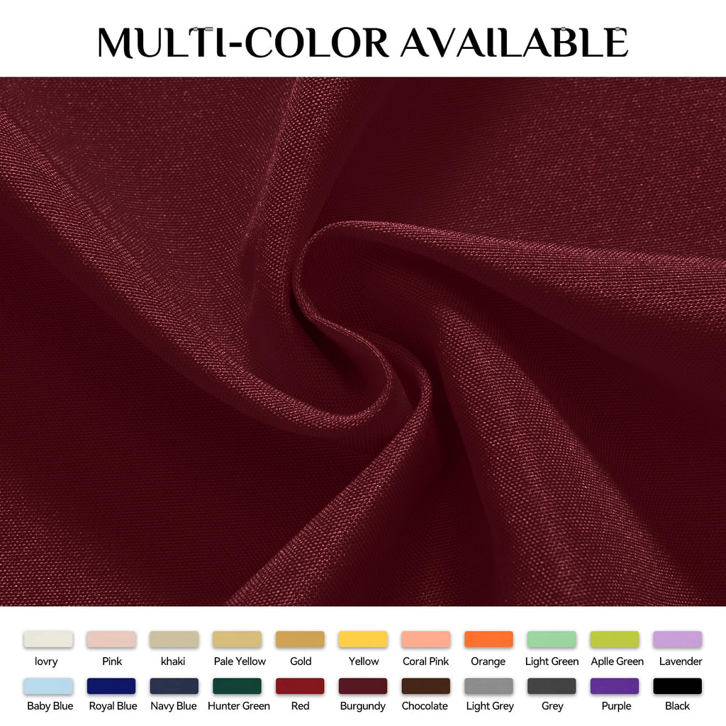 Burgundy Rectangle Tablecloth, 60 x 84 Inch, Christmas