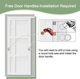 Bypass Glass Sliding Closet Door 48x80, Double Closet Panels with Hardware & Fascia, 3 Lite Frosted 