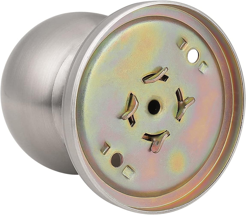 10 Pack Round Satin Nickel Single Dummy Door Knobs, Individual Non-Turning Dummy Door Knob Single Side, Interior Door