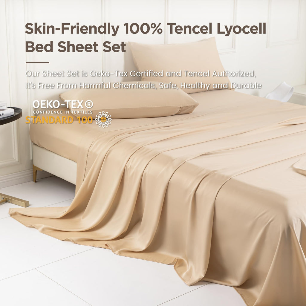 Full 100% Tencel Lyocell Sheet Set, 4 Piece