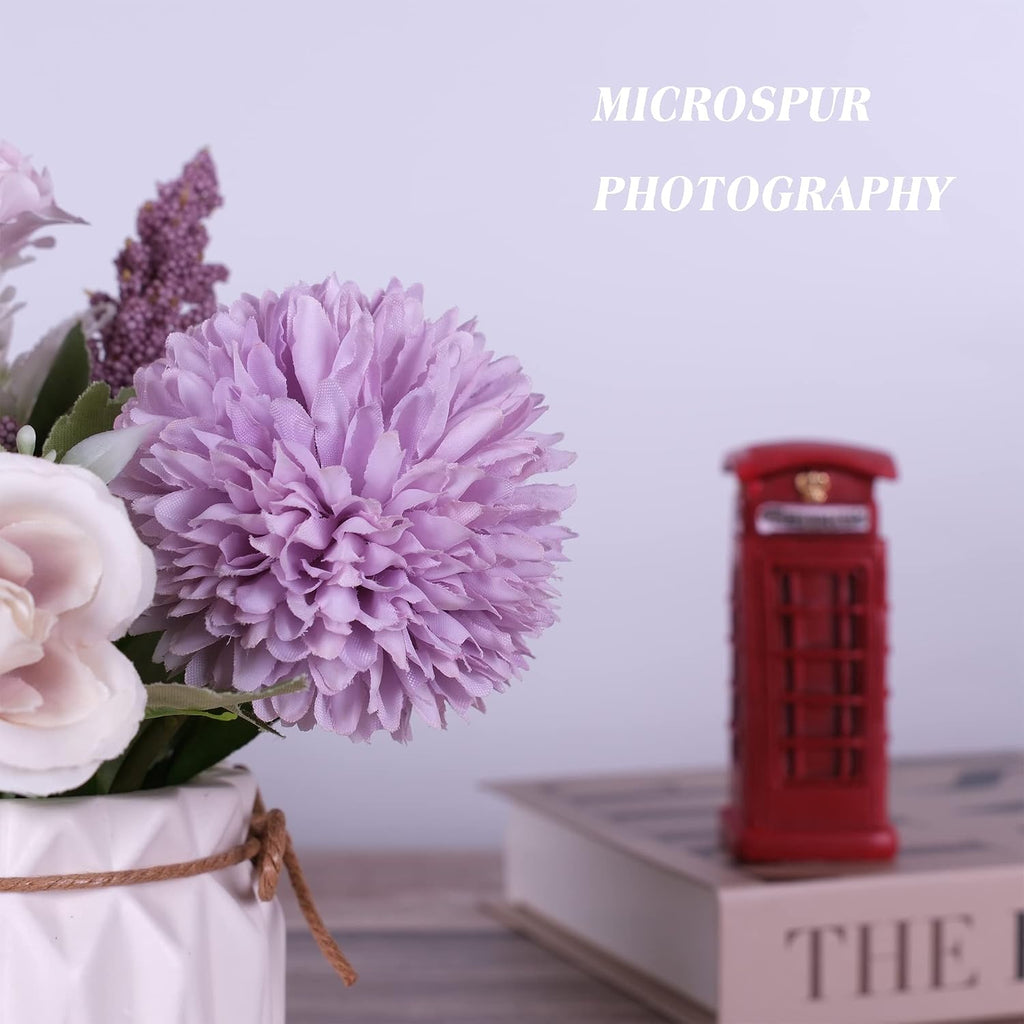 Artificial Potted Flower Pink Desktop Decoration Indoor and Office
