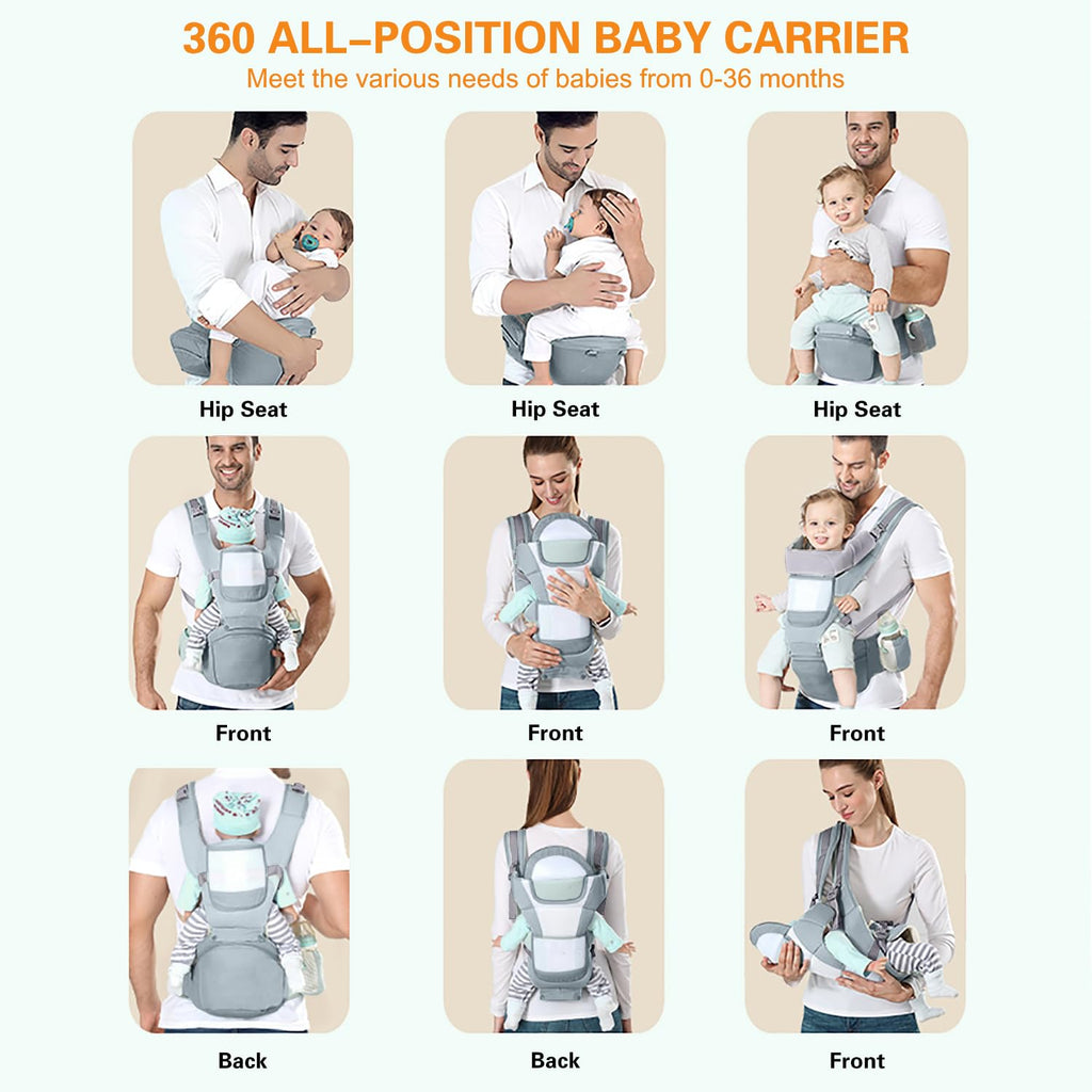 Carrier Ergonomic Infant Carrier, Baby Hip Seat for 7-33lbs