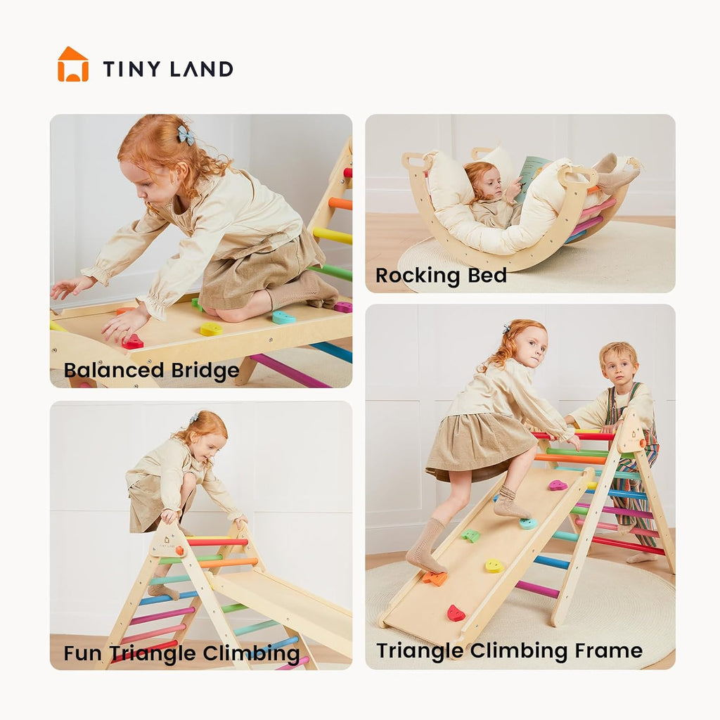 Land Triangle Set, in-1 Foldable Climbing Toys Set for Kids