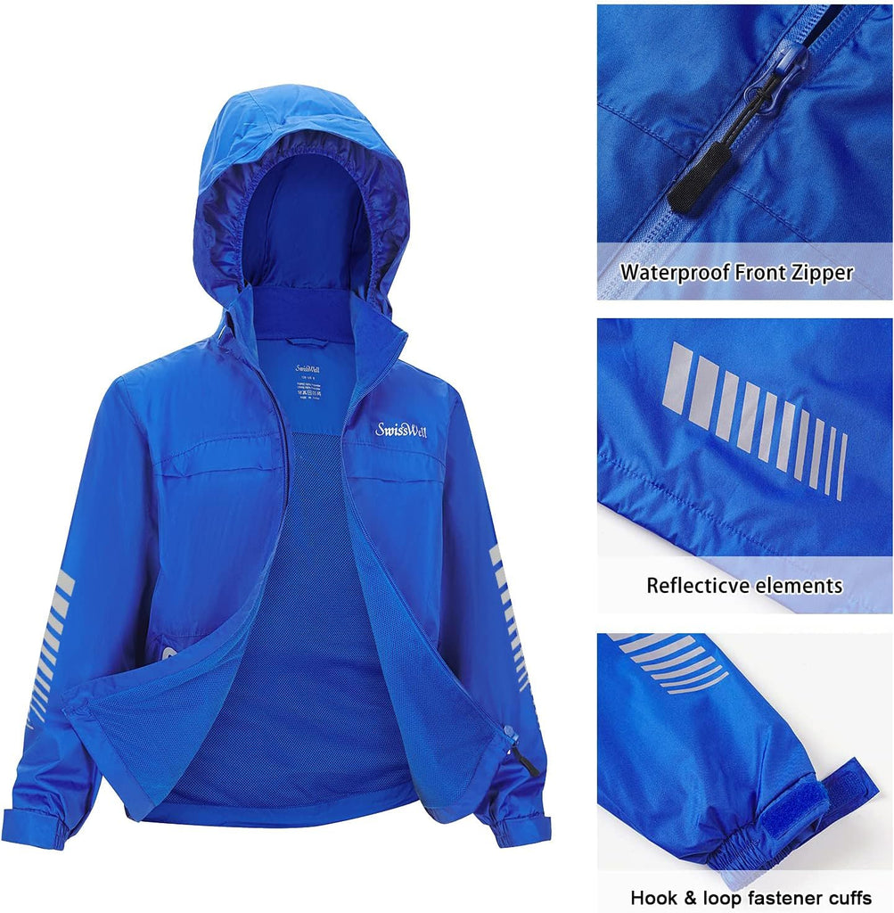 Kids Rain Gear Boys Girls Youth Rain Jacket and Pants
