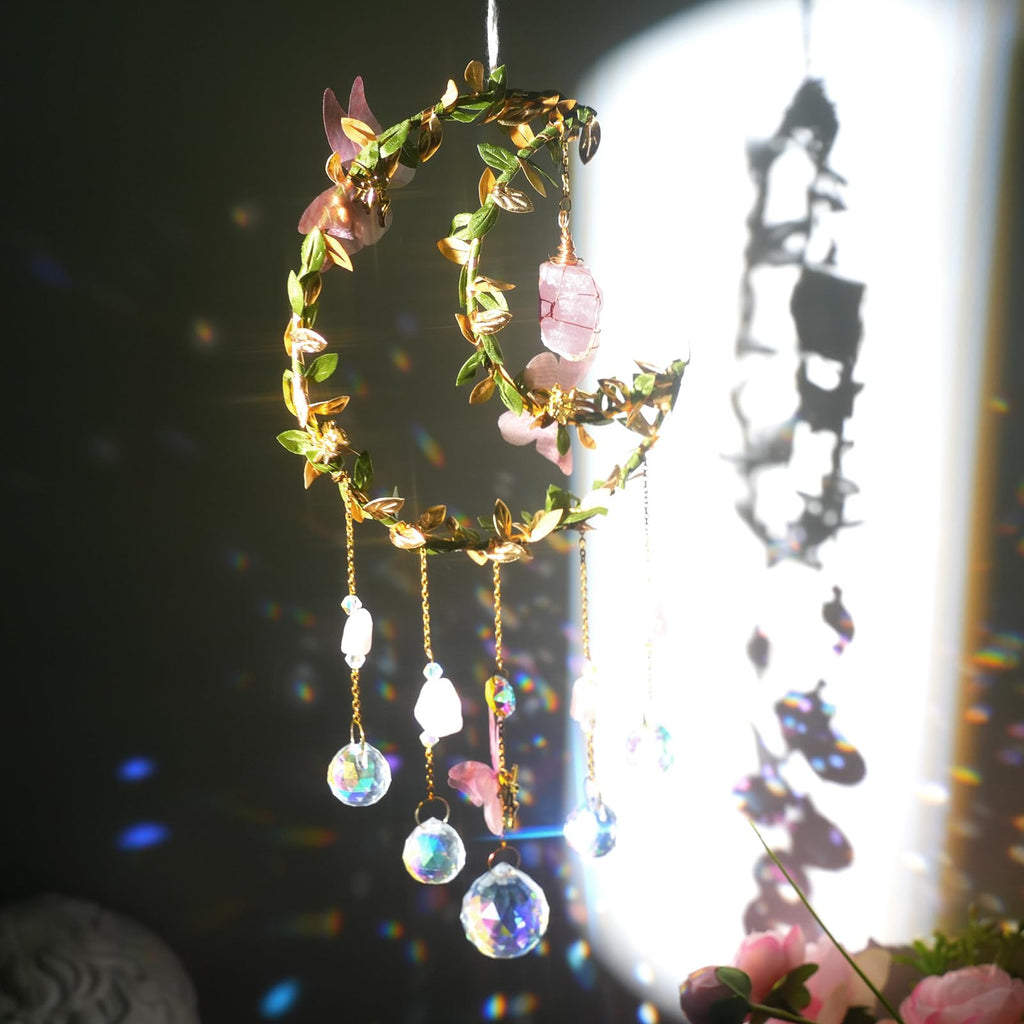 Butterfly Crystal Hanging Good Luck Charms Suncatcher Room