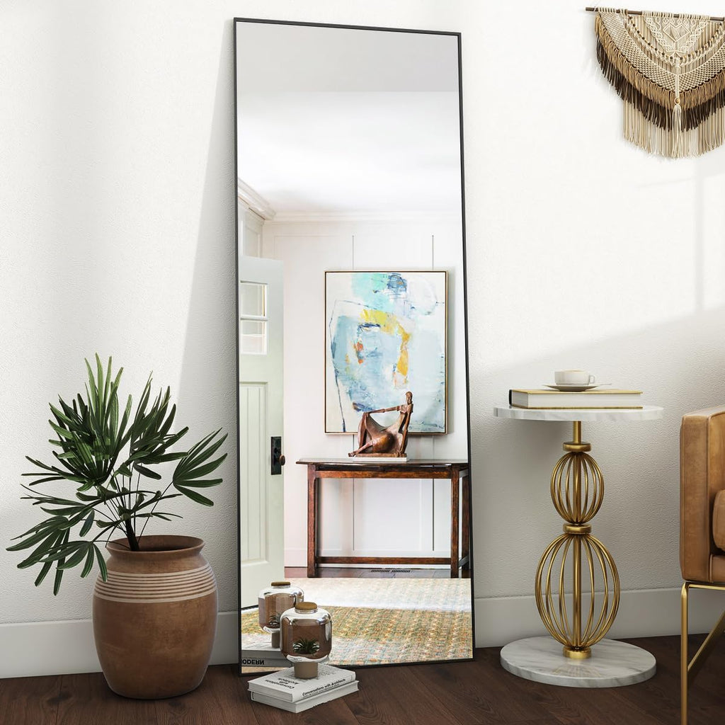 Mirror Full Length, 21" x 64" Floor Mirror with Stand