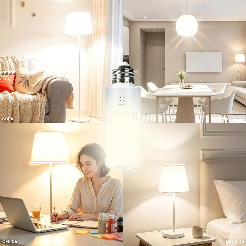 NS 2 Pack 300W Equivalent LED Corn Light Bulb 5000 Lumen 3000K 40W Large Area Warm White E26/E27 Medium Base