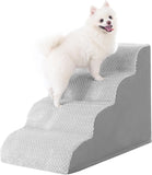 Dog Stairs Ramp, Curved 4-Step Dog Steps for Small Dogs and Cats