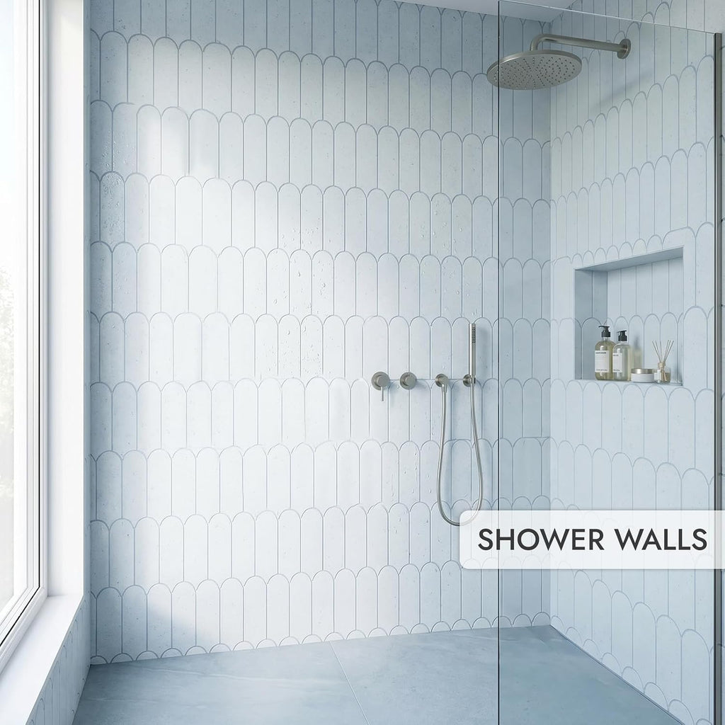 Oasis Tile Popsicle Namint | 3x9 Matte Ceramic Tile | Durable aqua matte mosaic ceramic for backsplashes, showers &