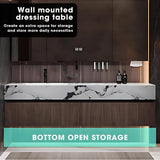 Bathroom Vanity with Sink - Modern Bathroom Sink Cabinet & Smart Mirror Cabinet Set | Wall Mounted | Equipped with