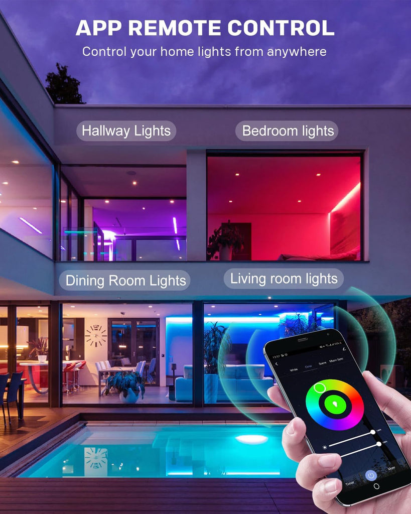 G9 Smart Light Bulb, Compatible with Alexa and Google Assistant, Color Changing Smart Led Bulbs, Dimmable