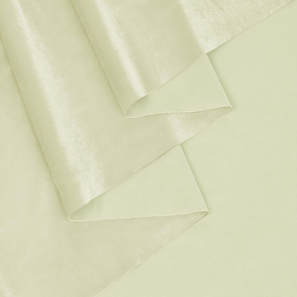 2 Yard Ivory Stretch Velvet Fabric 60" Wide for DIY Crafts