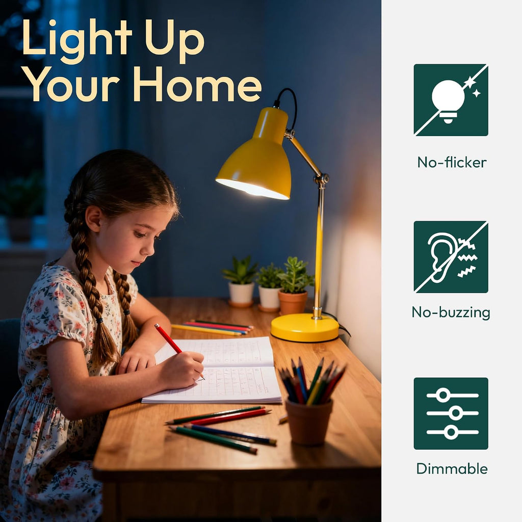 6 Pack Chandelier Light Bulbs 60W Equivalent, E26 Edison Bulb, 450LM Dimmable LED Light Bulb, 2700K Soft White, B11