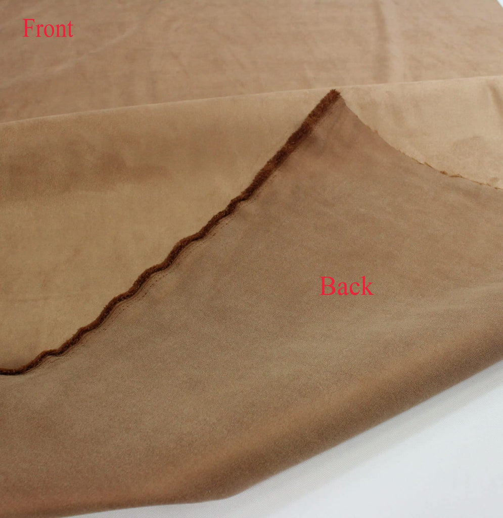 Buckskin Microsuede Upholstery Drapery Fabric (5 Yards) - Mocha