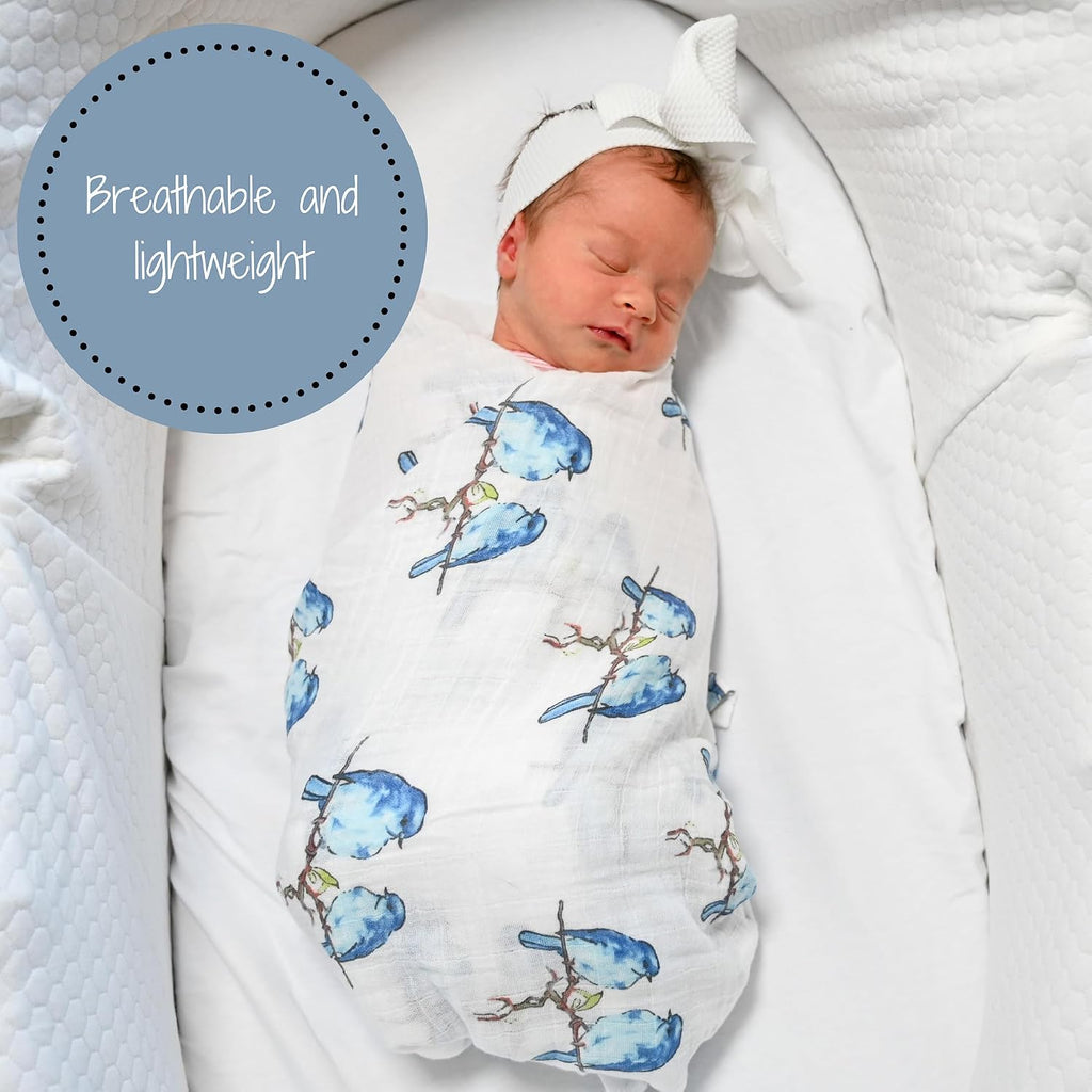 Muslin Swaddle Blanket, 47 x 47, Newborn Receiving Blanket