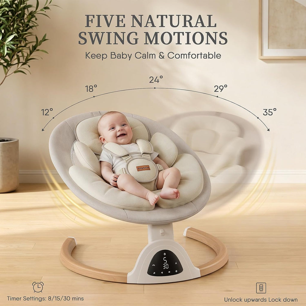 Baby Swings for Infants, Electric Baby Swing with Remote Control