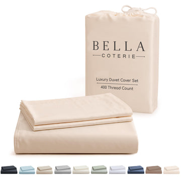 Bella Coterie | Luxury Bamboo Viscose Queen Size Duvet Cover Set