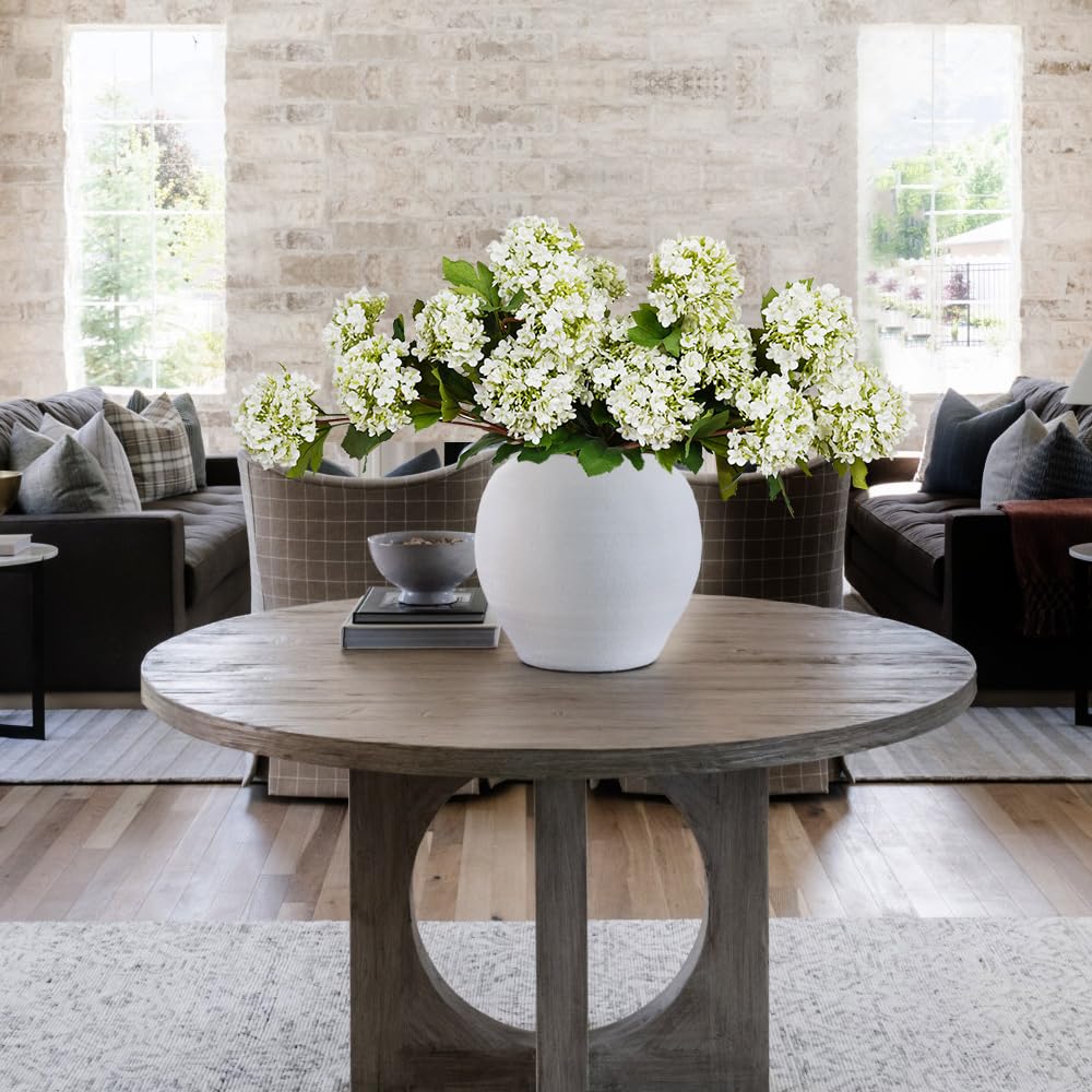 Artificial for Decoration, 6Pcs 23inch White Fake, Faux for Vase, Faux Floral Stems for Wedding Party Kitchen Home