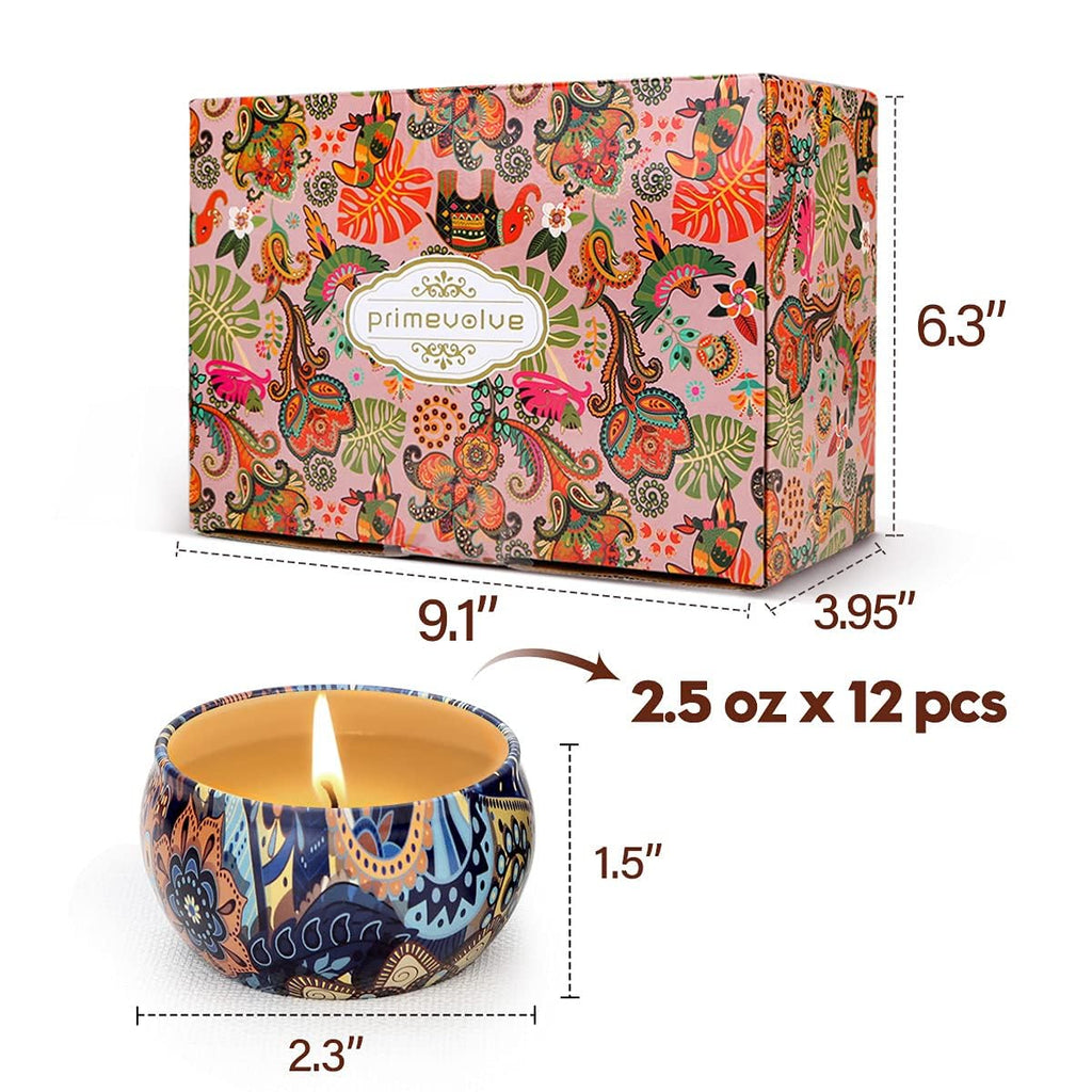 Scented Candles Gift Set for Women, 12 Pack Candles Scented