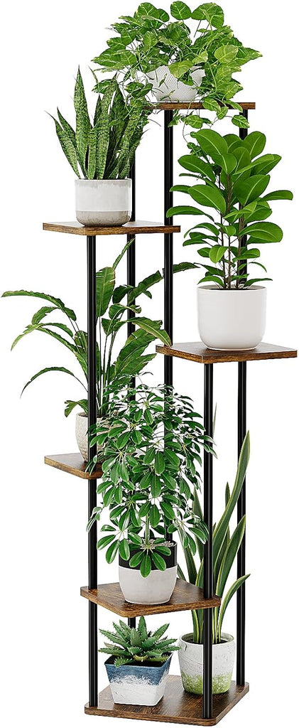 Tall Plant Stand Indoor Corner Plant Shelf for Multiple Plants | 6 Tier Shelf Stand Garden Balcony Living Room